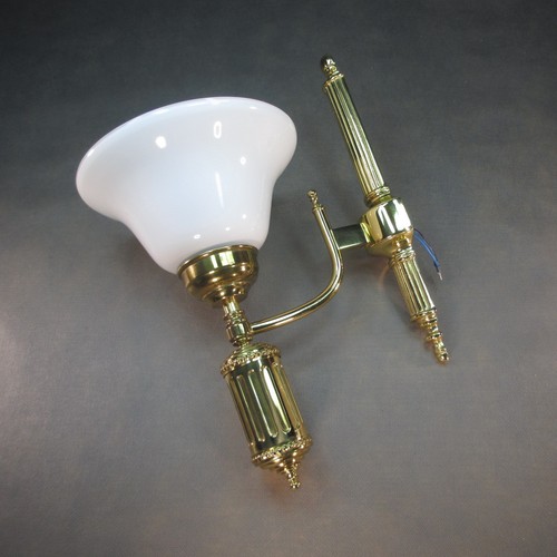 Vintage messing wandlampe - messing,