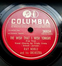 1061/ RAY NOBLE-The wish that I wish tonight-So-o-o-o  in love -78rpm Schellack