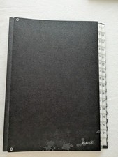 Leitz Pultordner mit 32 Fächern DIN A4 Schwarz Hartpappe