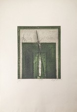 Karl Fred Dahmen, Abstrakte Komposition, Radierung, signiert, num., 1971