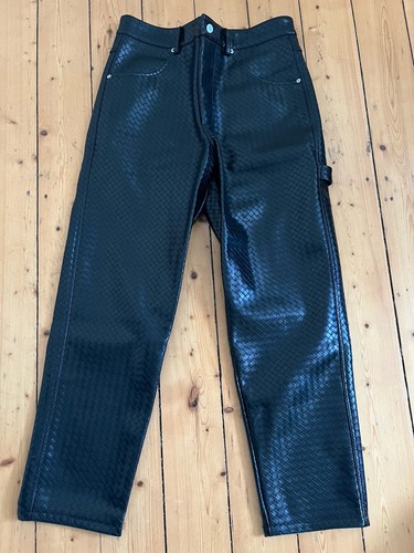 Kunstleder hose schwarz herren - hose,