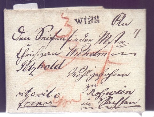Vorphila brief mit stempel - vorphila,