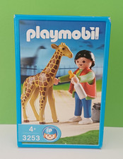 Playmobil Sammlung Set 3253 Babygiraffe mit Pflegerin Zoo Tierpark NEU & OVP