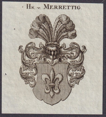 Merrettig wappen coat arms - merrettig,