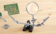 Feinmechanikerlupe Lupe Dritte Hand Freies Arbeiten NEU für Stereomikroskope