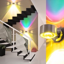 Wandlampe Design Flur Strahler Spot Wohn Zimmer Leuchten Chrom Wand Lampen grün