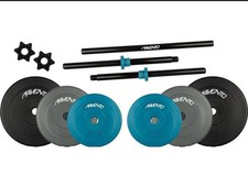 Langhantel Set Avento 20 KG Hantel Gewichte  