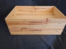 Set 2x 6er Weinkiste OHK Holzkiste Lassegue Frankreich Box Deko Aufbewahrung
