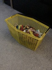 DDR KORB KLAMMERN KLAMMERKORB GELB PNEUMANT VEB EVP GDR OSTALGIE KÖRBCHEN RAR