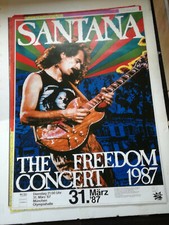 Plakat Santana 1987 The Freedom Concert Poster München Original DIN A0 TOP
