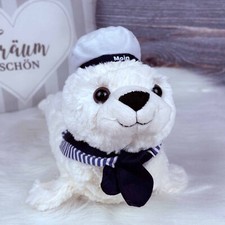 Plüsch Seehund weiß Matrose