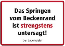 SPRINGEN VOM BECKENRAND