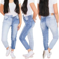 Damen Jeans Hüftjeans Baggy