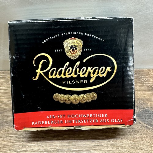Radeberger glas untersetzer - glas,