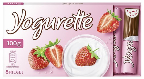 Yogurette erdbeere riegel - erdbeere,