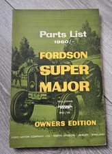 Fordson Super Major Traktoren 1960 Ersatzteilliste