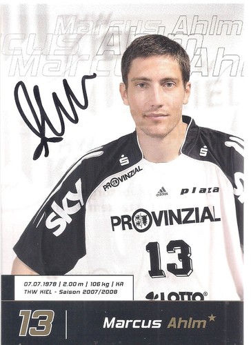 Autogramm marcus ahlm - autogramm,