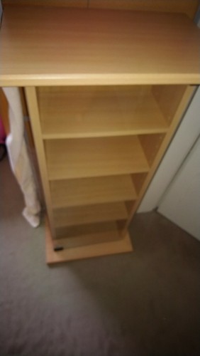 Schrank mit glastür - cd,