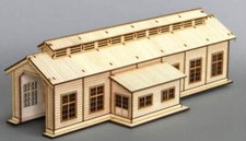 HO Scale CS Lokschuppen Bausatz Zug Dampflokhaus H0 Struktur Gebäude