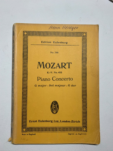 Noten mozart 543 - , mozart.