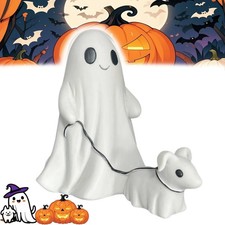 Halloween Hund Statue Geist