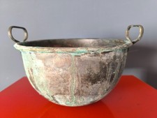 Antiker Kupferkessel mit Henkeln