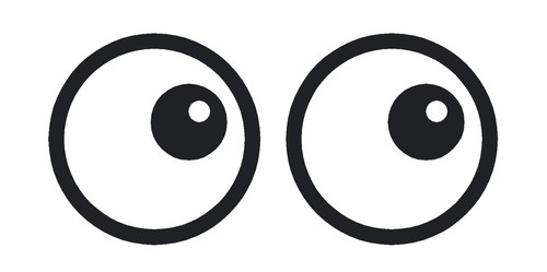 Aufkleber sticker comic augen - sticker,