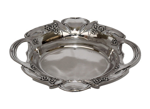 Silber jugendstil schale - silber,