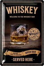 Retro blechschilder whiskey - blechschilder,