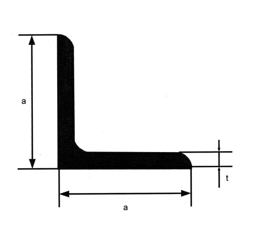 100 v2a edelstahlwinkel - 100, cm
