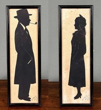 Paar figurative Silhouetten