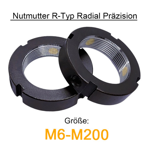 Nutmutter typ radial - nutmutter, r-typ