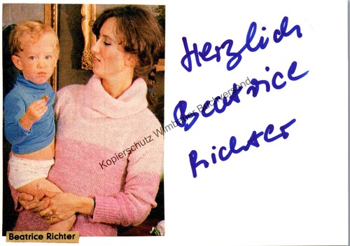 Original autogramm beatrice - autogramm,