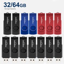 3/5/10x USB Stick Flash Drive Speicherstick 32GB 64GB Pendrive U-Disk für PC Mac