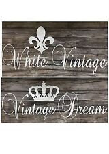 2x Shabby Wasserf. Aufkleber