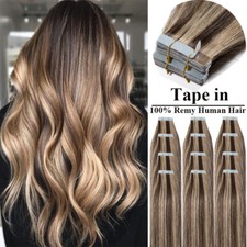Dick Tape In Echthaar Remy Hair Extensions Haarverlängerung Skin Weft Haarteile