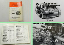 MWM D327 Dieselmotor 2 - 6 Zylinder Betriebsanleitung Wartung Pflege 1978