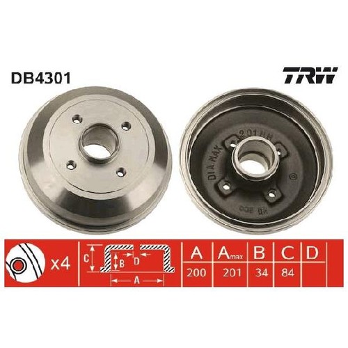Bremstrommel 24502759 - 2x,