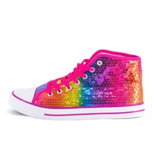 Pailletten Schuhe Regenbogen