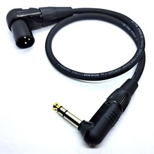 Audiokabel xlr winkel - xlr, male