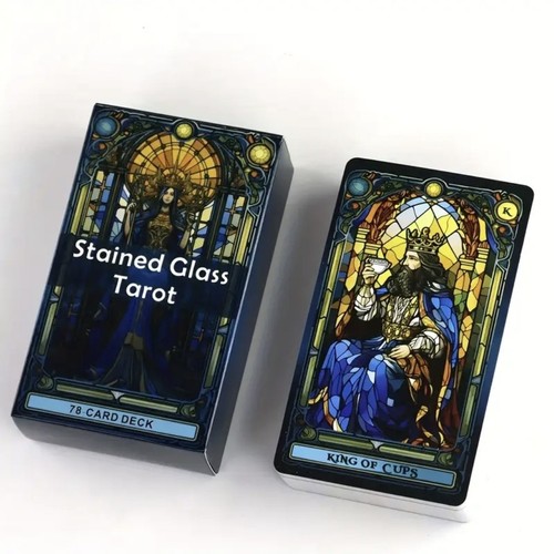 Stained glass tarot 78 - glass, |