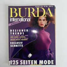 BURDA  INTERNATIONAL  Mode Herbst 1988 mit Schnittmuster 