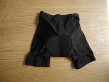 kurze Kinder Radlerhose Fahrradshorts gepolstert atmungsaktiv 140  schwarz