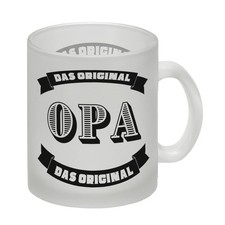 Opa Glas Tasse mit Spruch Opa