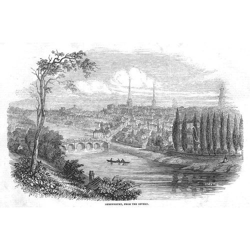 Shrewsbury blick vom severn - blick,