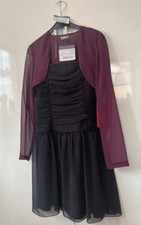 kleid mit bolero 158 schwarz