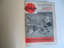 Kicker Sportmagazin 1956 kompletter Jahrgang gebunden - 2 Bände TOP