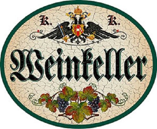 Weinkeller nostalgieschild - weinkeller,