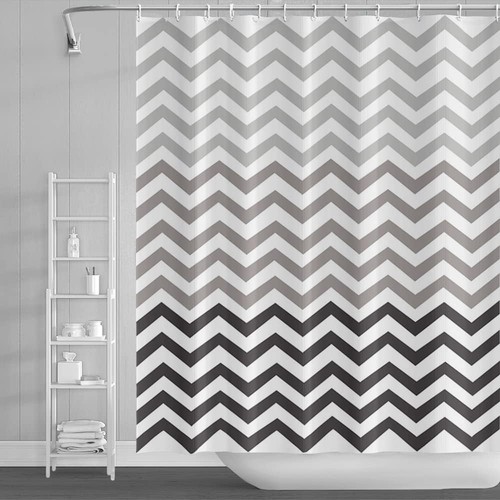 Duschvorhang 105x160cm grau - 105x160cm,