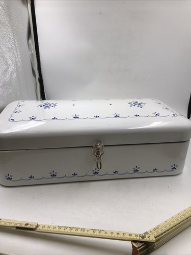 Vintage emaille brotkasten - vintage,